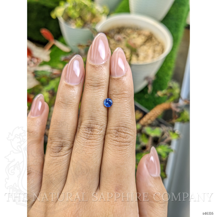 0.53 Ct. Blue Sapphire from Ceylon (Sri Lanka)
