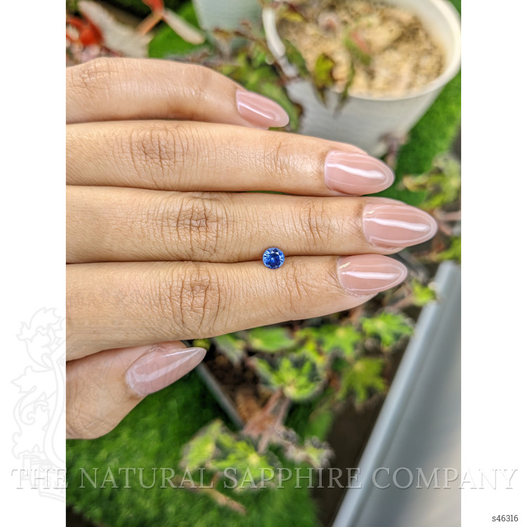 0.53 Ct. Blue Sapphire from Ceylon (Sri Lanka)