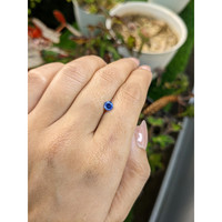 0.59 Ct. Blue Sapphire from Ceylon (Sri Lanka) Life Style