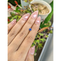 0.59 Ct. Blue Sapphire from Ceylon (Sri Lanka) Life Style