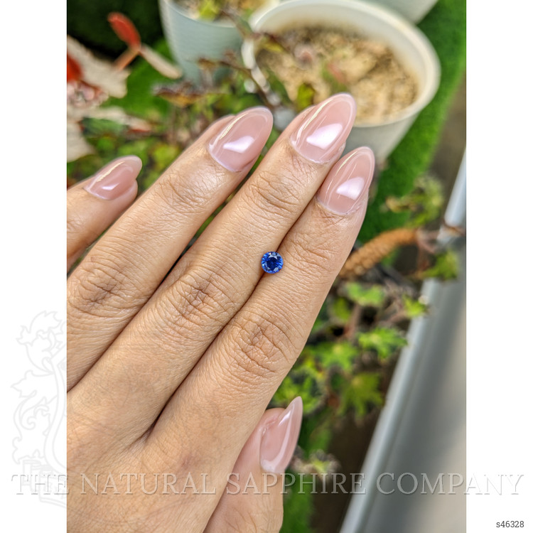 0.48 Ct. Blue Sapphire from Ceylon (Sri Lanka)