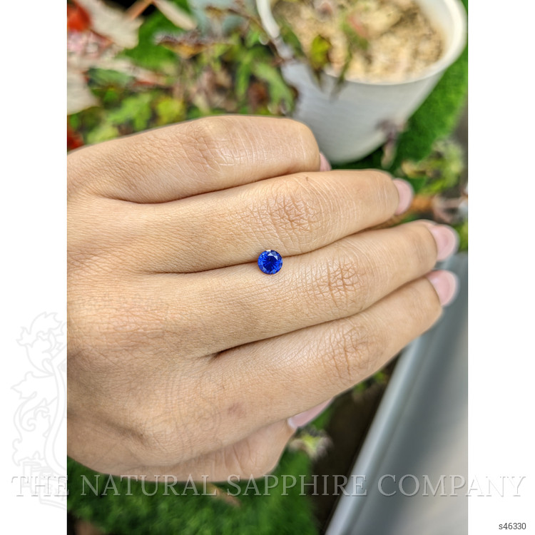 0.58 Ct. Blue Sapphire from Ceylon (Sri Lanka)