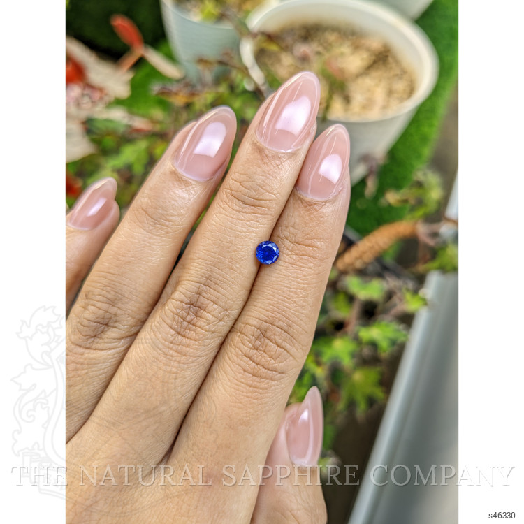 0.58 Ct. Blue Sapphire from Ceylon (Sri Lanka)