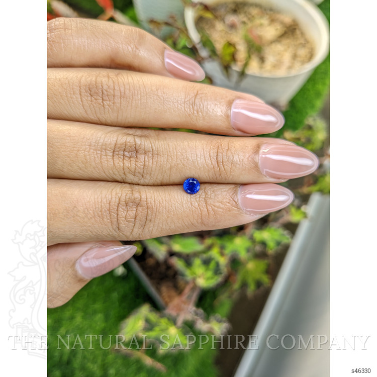 0.58 Ct. Blue Sapphire from Ceylon (Sri Lanka)