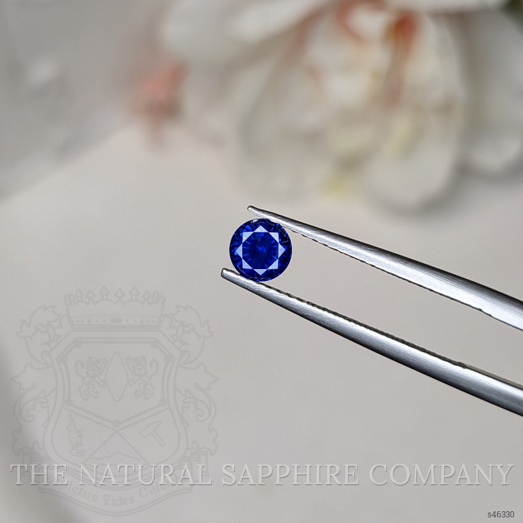0.58 Ct. Blue Sapphire from Ceylon (Sri Lanka)