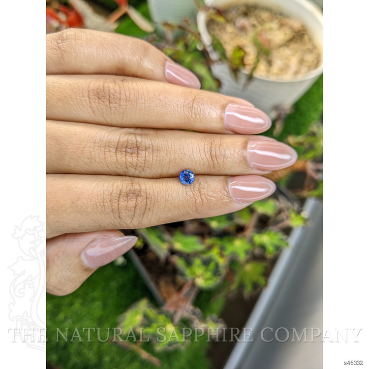 0.62 Ct. Blue Sapphire from Ceylon (Sri Lanka)