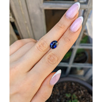 3.59 Ct. Blue Sapphire from Ceylon (Sri Lanka) Life Style