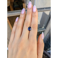 3.59 Ct. Blue Sapphire from Ceylon (Sri Lanka) Life Style