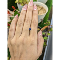 0.49 Ct. Blue Sapphire from Ceylon (Sri Lanka) Life Style