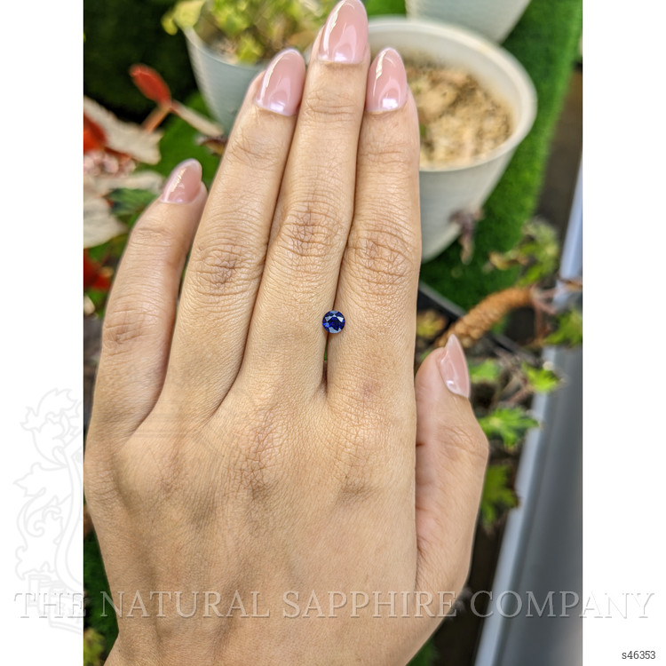 0.49 Ct. Blue Sapphire from Ceylon (Sri Lanka)