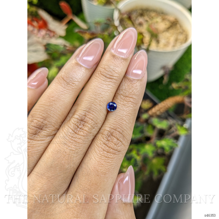 0.49 Ct. Blue Sapphire from Ceylon (Sri Lanka)