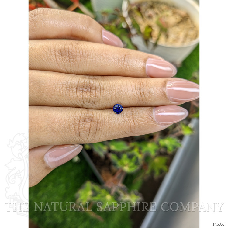 0.49 Ct. Blue Sapphire from Ceylon (Sri Lanka)