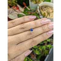 0.52 Ct. Blue Sapphire from Ceylon (Sri Lanka) Life Style