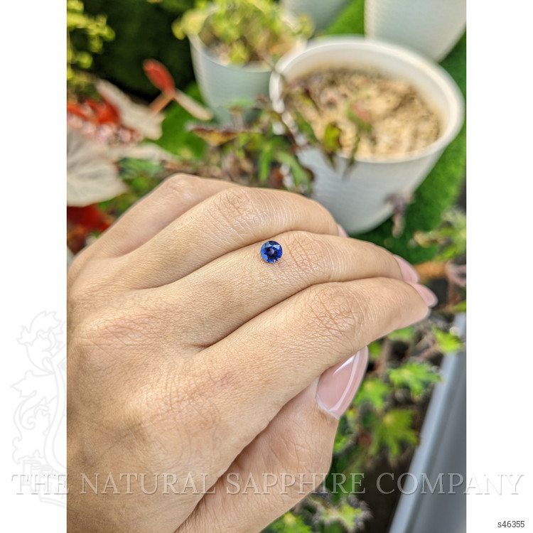 0.57 Ct. Blue Sapphire from Ceylon (Sri Lanka)