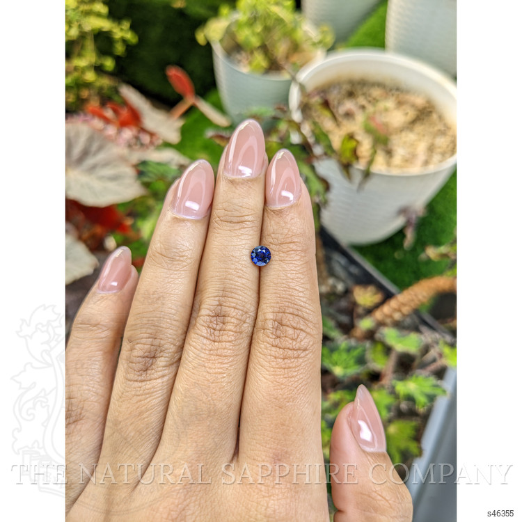 0.57 Ct. Blue Sapphire from Ceylon (Sri Lanka)
