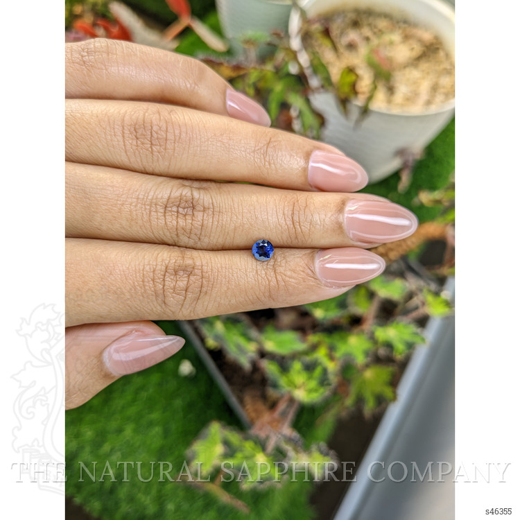 0.57 Ct. Blue Sapphire from Ceylon (Sri Lanka)