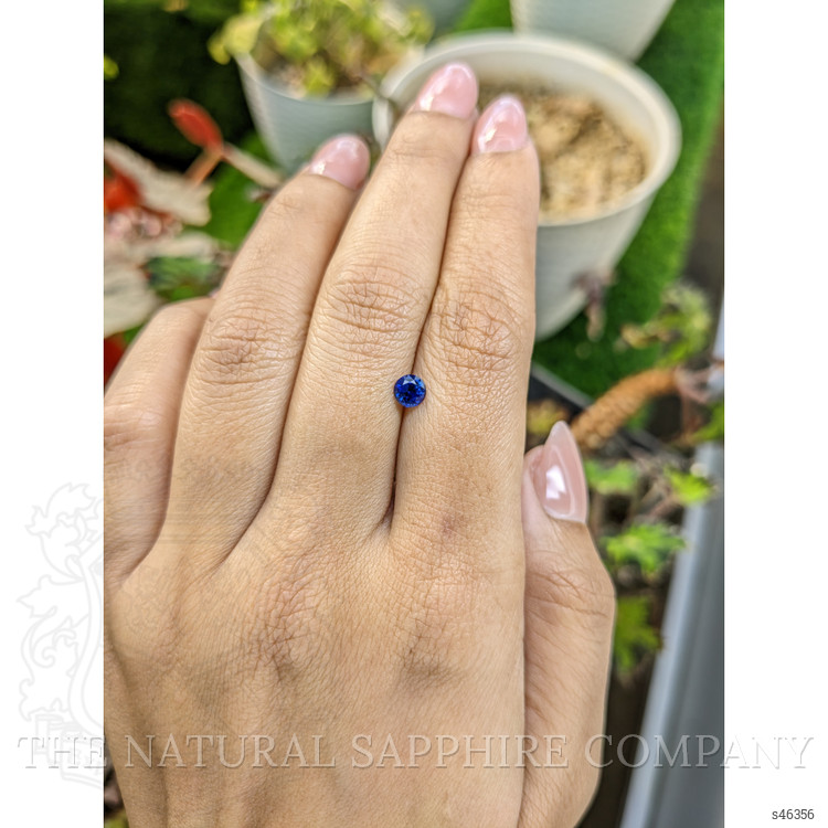 0.43 Ct. Blue Sapphire from Ceylon (Sri Lanka)
