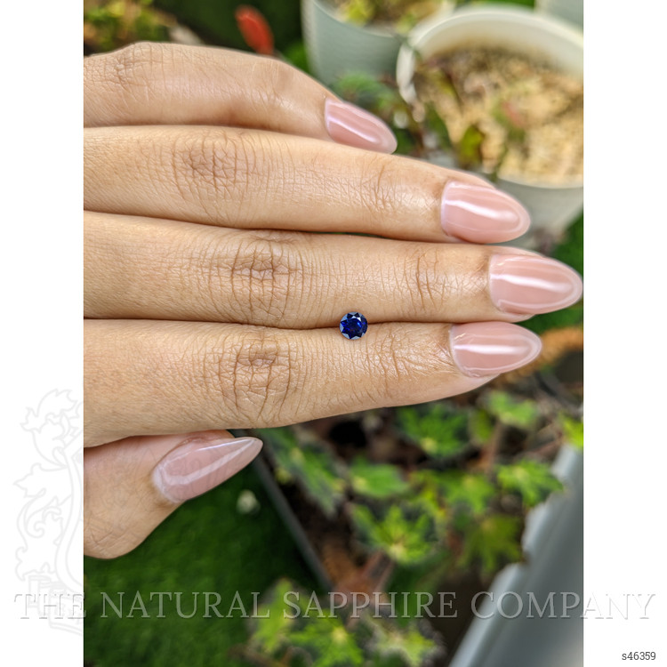 0.44 Ct. Blue Sapphire from Ceylon (Sri Lanka)