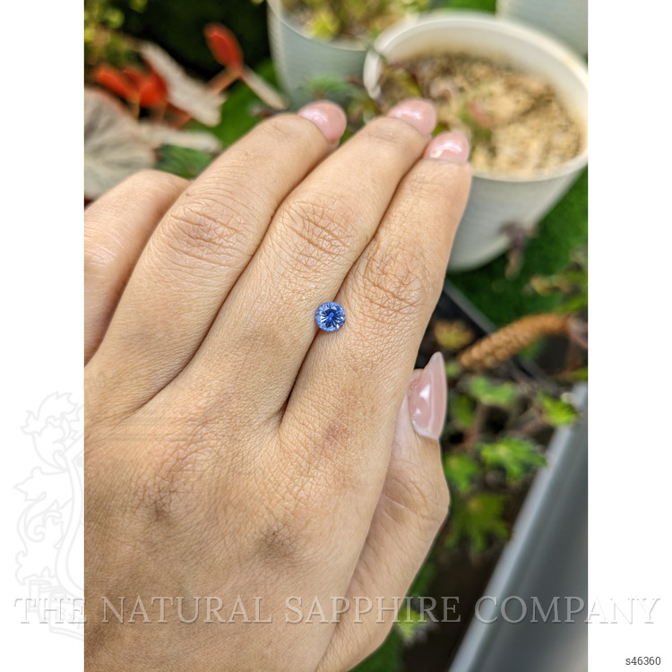 0.58 Ct. Blue Sapphire from Ceylon (Sri Lanka)