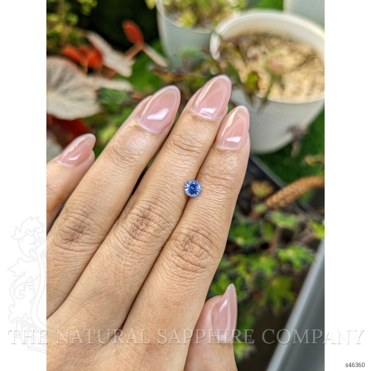 0.58 Ct. Blue Sapphire from Ceylon (Sri Lanka)