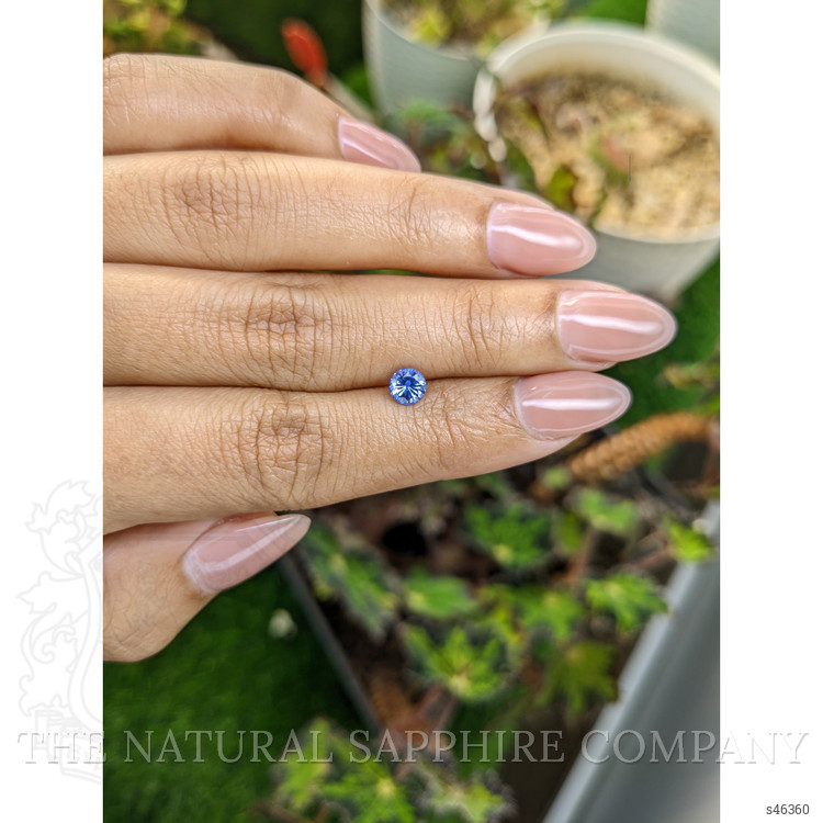 0.58 Ct. Blue Sapphire from Ceylon (Sri Lanka)