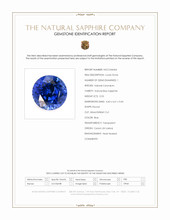 0.53 Ct. Blue Sapphire from Ceylon (Sri Lanka) Scan Report