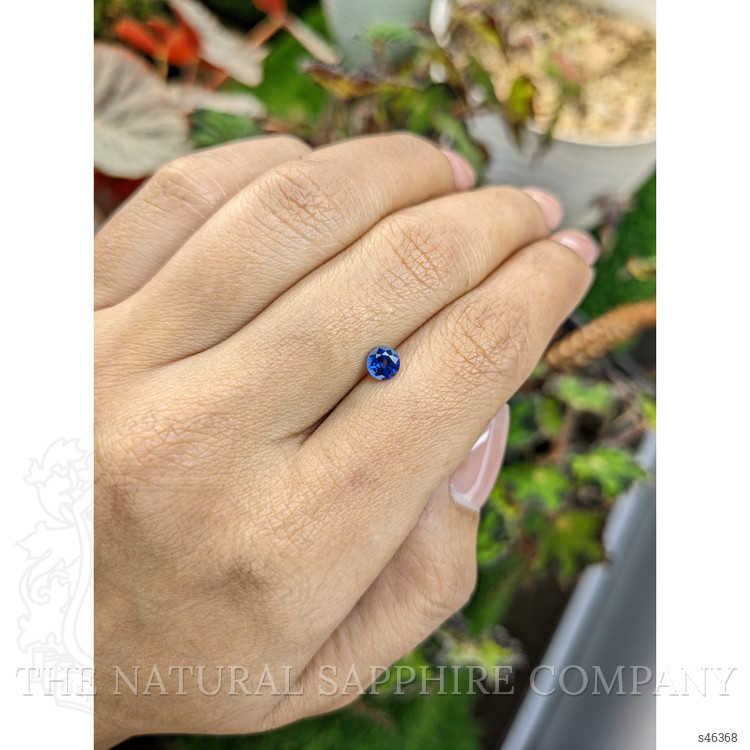 0.59 Ct. Blue Sapphire from Ceylon (Sri Lanka)