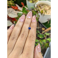 0.59 Ct. Blue Sapphire from Ceylon (Sri Lanka) Life Style