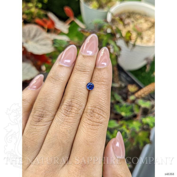 0.59 Ct. Blue Sapphire from Ceylon (Sri Lanka)