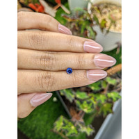 0.59 Ct. Blue Sapphire from Ceylon (Sri Lanka) Life Style