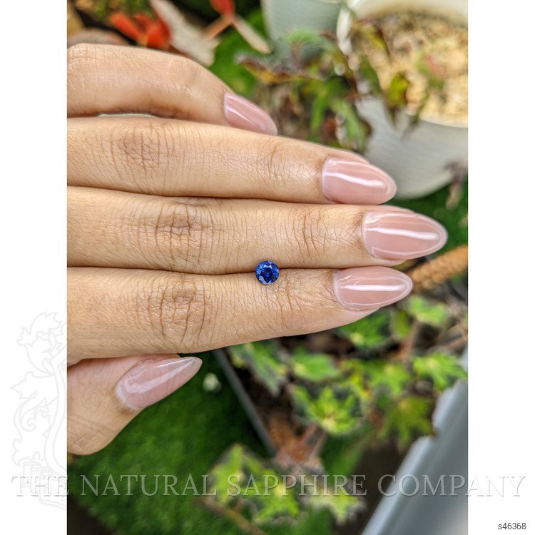 0.59 Ct. Blue Sapphire from Ceylon (Sri Lanka)