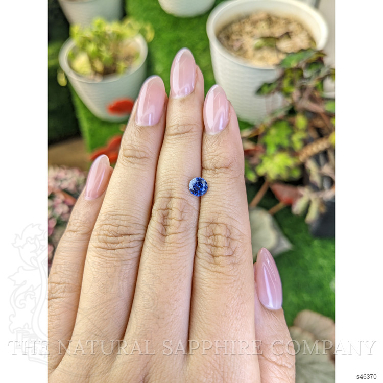 0.81 Ct. Blue Sapphire from Ceylon (Sri Lanka)