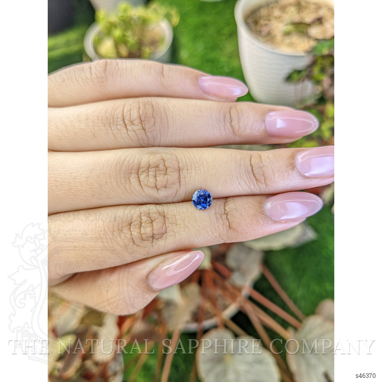 0.81 Ct. Blue Sapphire from Ceylon (Sri Lanka)