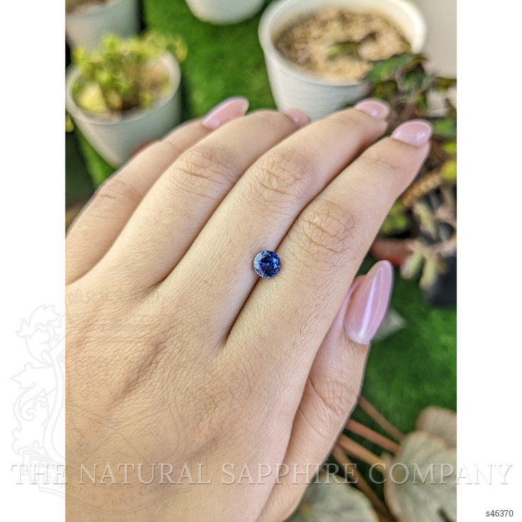 0.81 Ct. Blue Sapphire from Ceylon (Sri Lanka)