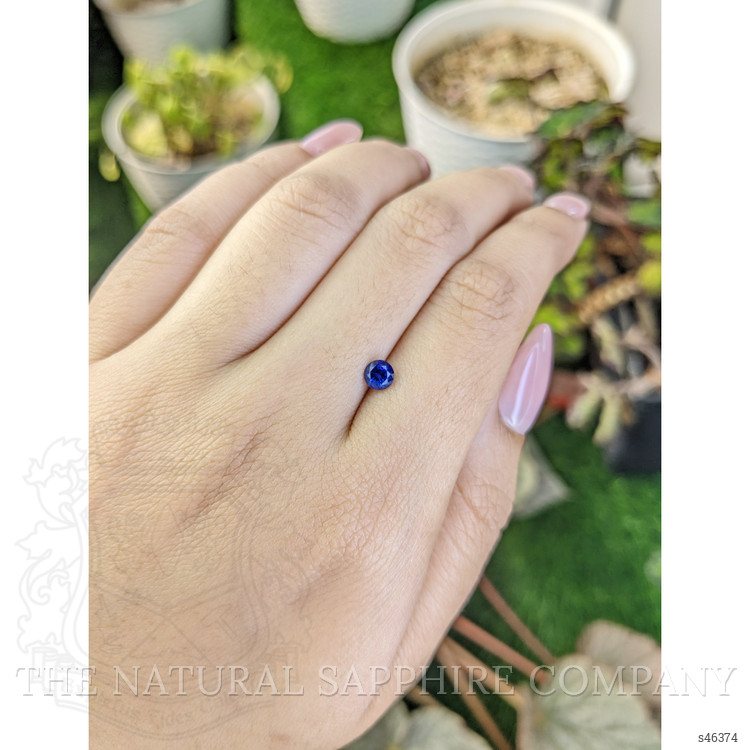 0.51 Ct. Blue Sapphire from Ceylon (Sri Lanka)