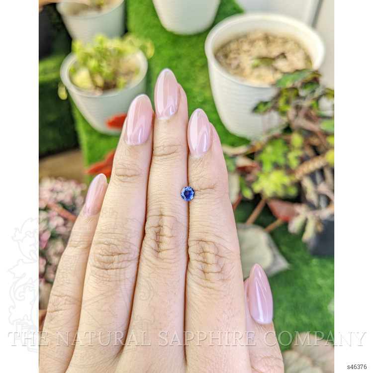 0.35 Ct. Blue Sapphire from Ceylon (Sri Lanka)