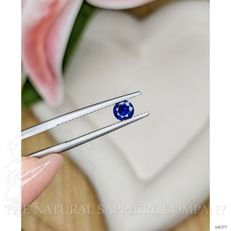 0.56 Ct. Blue Sapphire from Ceylon (Sri Lanka)