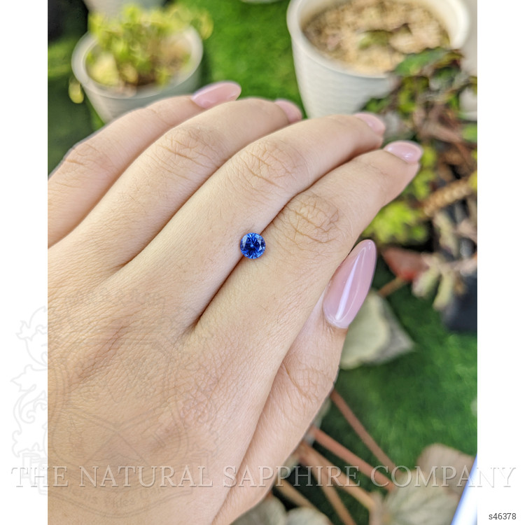0.65 Ct. Blue Sapphire from Ceylon (Sri Lanka)