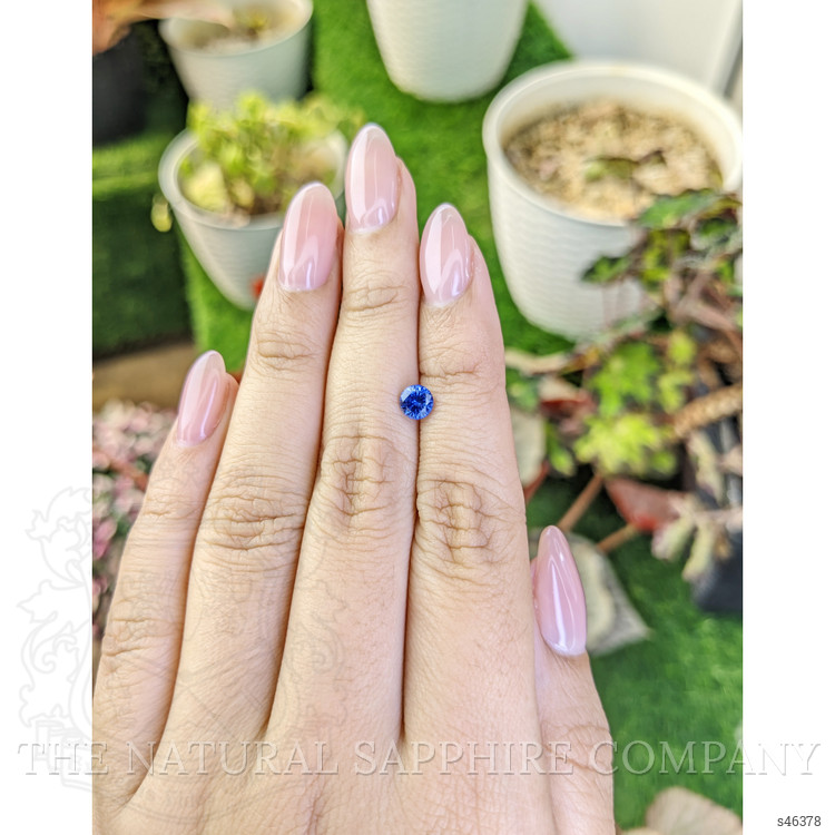 0.65 Ct. Blue Sapphire from Ceylon (Sri Lanka)