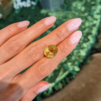 7.92 Ct. Yellow Sapphire from Ceylon (Sri Lanka) Life Style