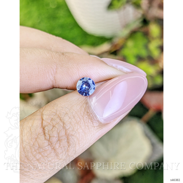 0.57 Ct. Blue Sapphire from Ceylon (Sri Lanka)