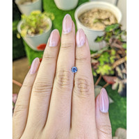 0.44 Ct. Blue Sapphire from Ceylon (Sri Lanka) Life Style