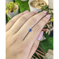 0.44 Ct. Blue Sapphire from Ceylon (Sri Lanka) Life Style