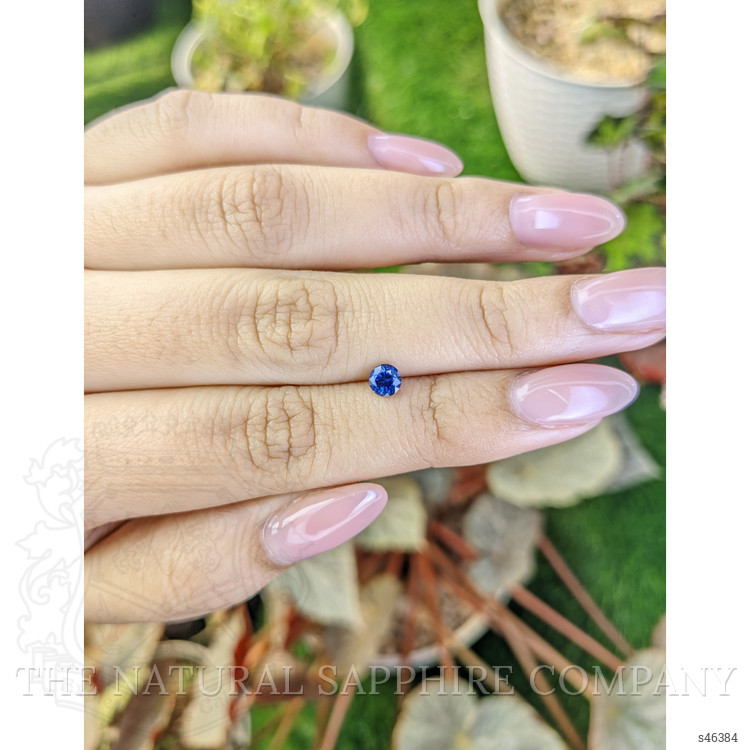 0.46 Ct. Blue Sapphire from Ceylon (Sri Lanka)