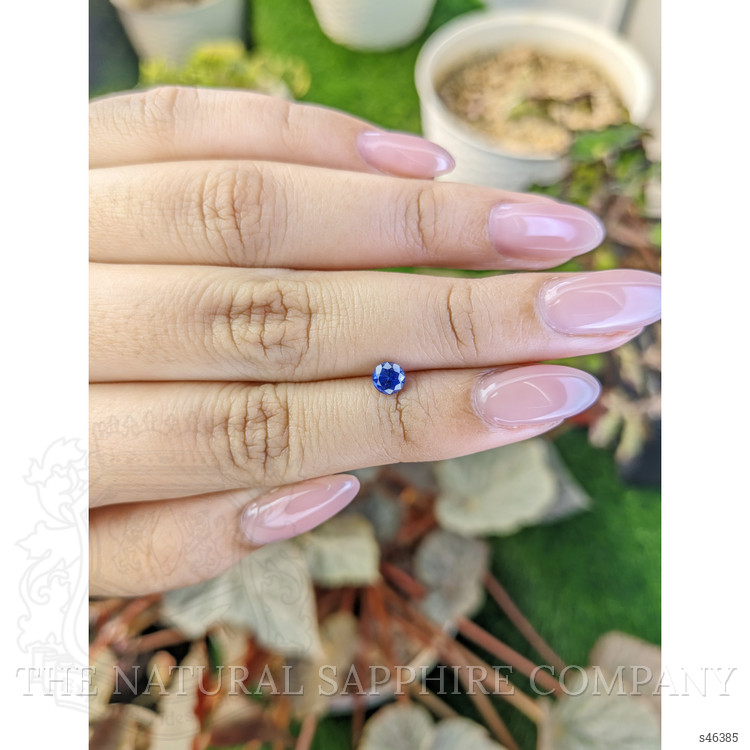 0.51 Ct. Blue Sapphire from Ceylon (Sri Lanka)
