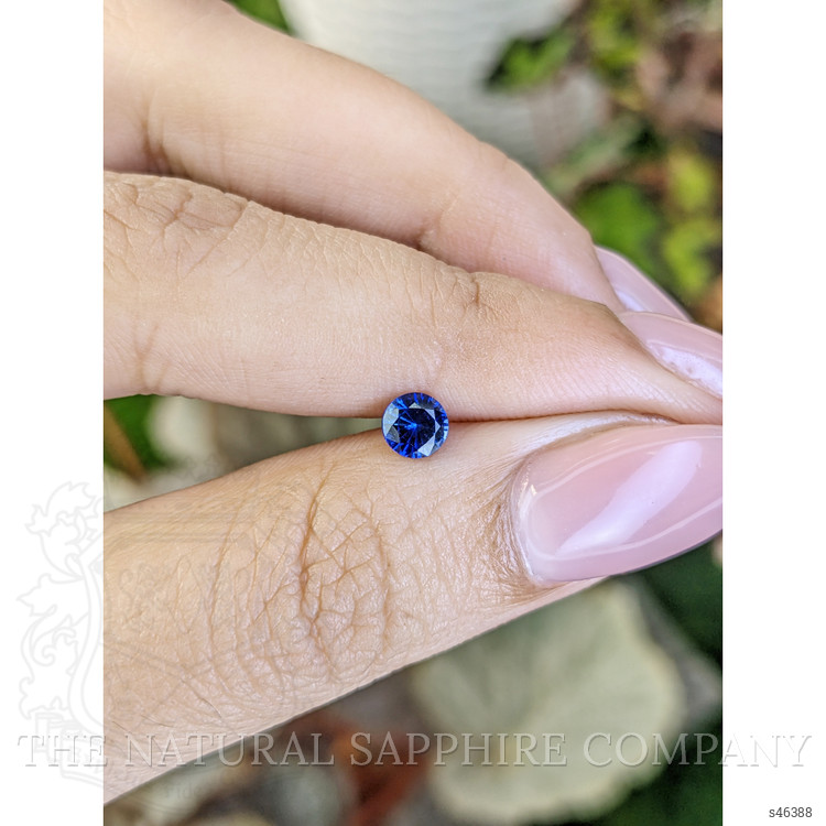 0.46 Ct. Blue Sapphire from Ceylon (Sri Lanka)
