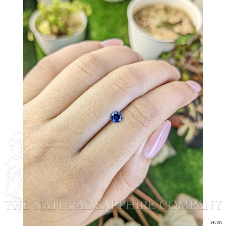 0.46 Ct. Blue Sapphire from Ceylon (Sri Lanka)