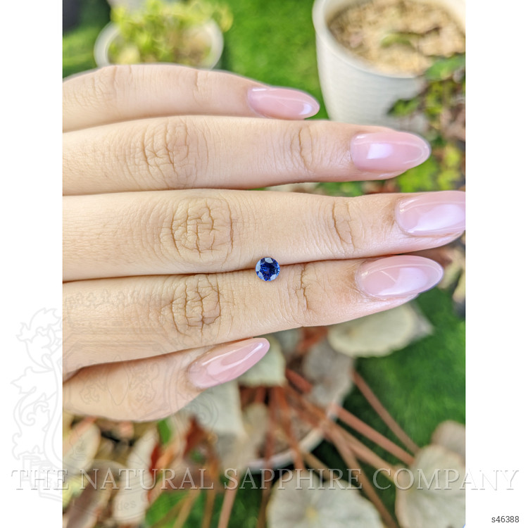 0.46 Ct. Blue Sapphire from Ceylon (Sri Lanka)