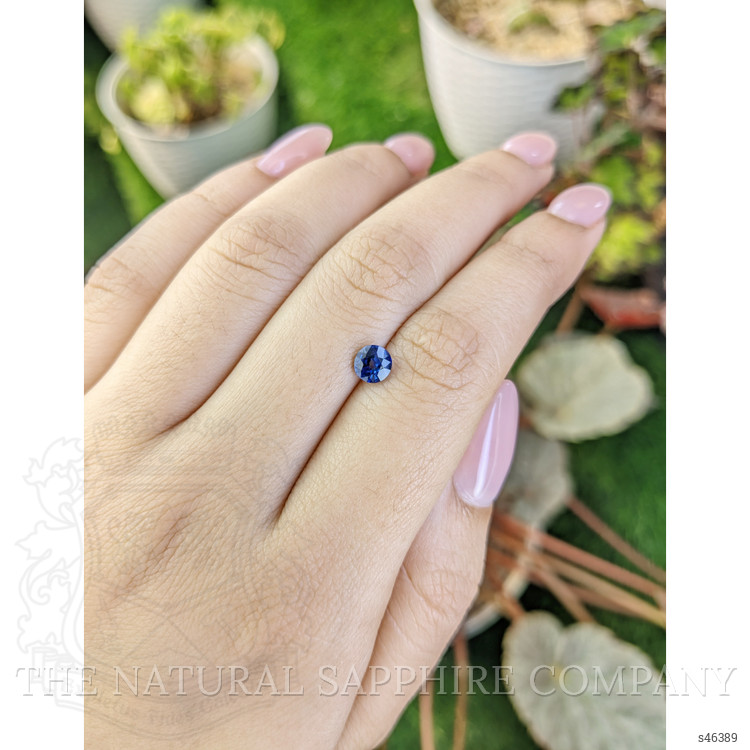 0.74 Ct. Blue Sapphire from Ceylon (Sri Lanka)