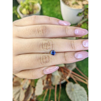 0.74 Ct. Blue Sapphire from Ceylon (Sri Lanka) Life Style